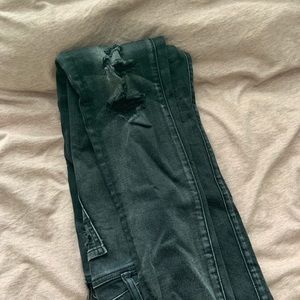 American Eagle Distressed Black Skinny Jeans